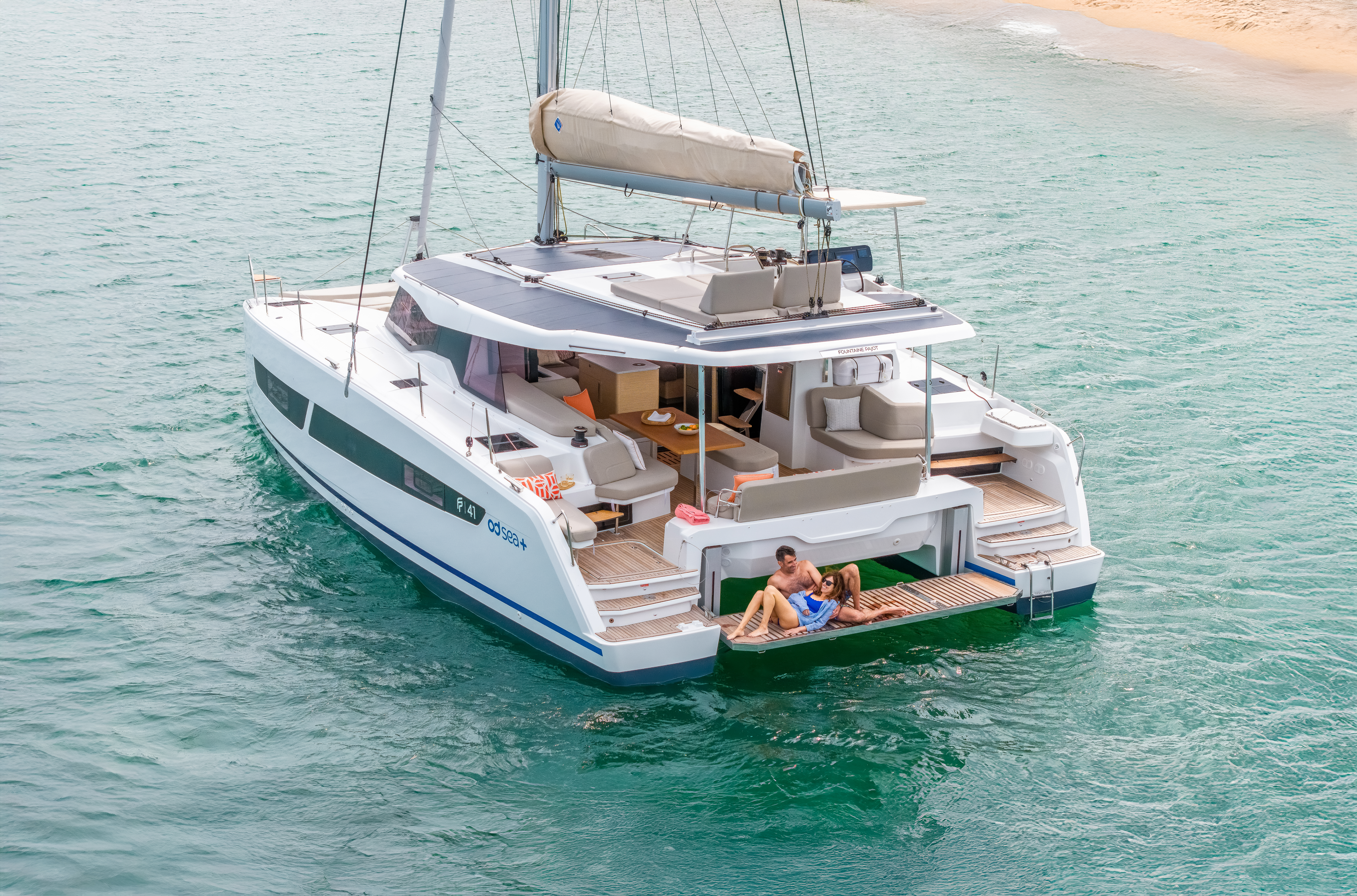 New 41 built by Fountaine Pajot...