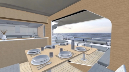 M.i Cats, NEEL Trimarans, NEEL 47 Interior