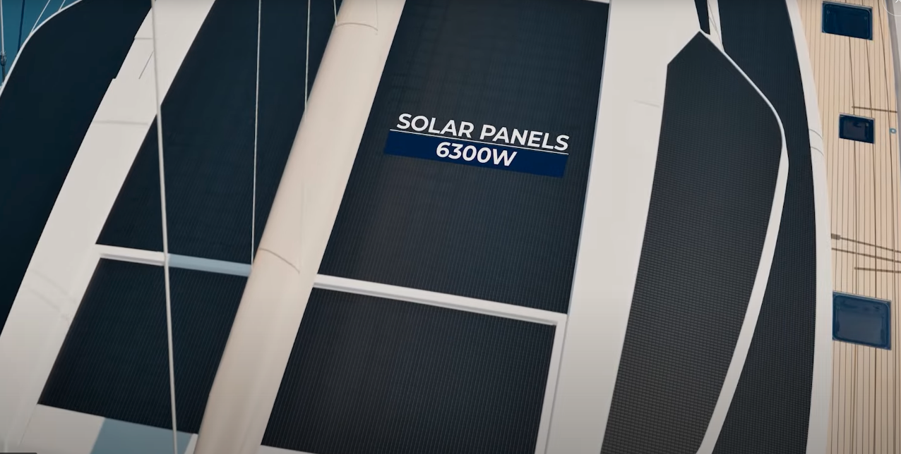 Fountaine Pajot 55 Solar Panels, cruising catamarans,.