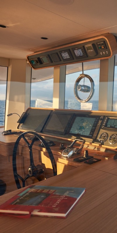 catamaran features a natural stability