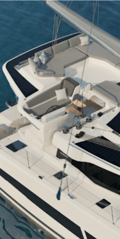 Elba 45 extensive cockpit